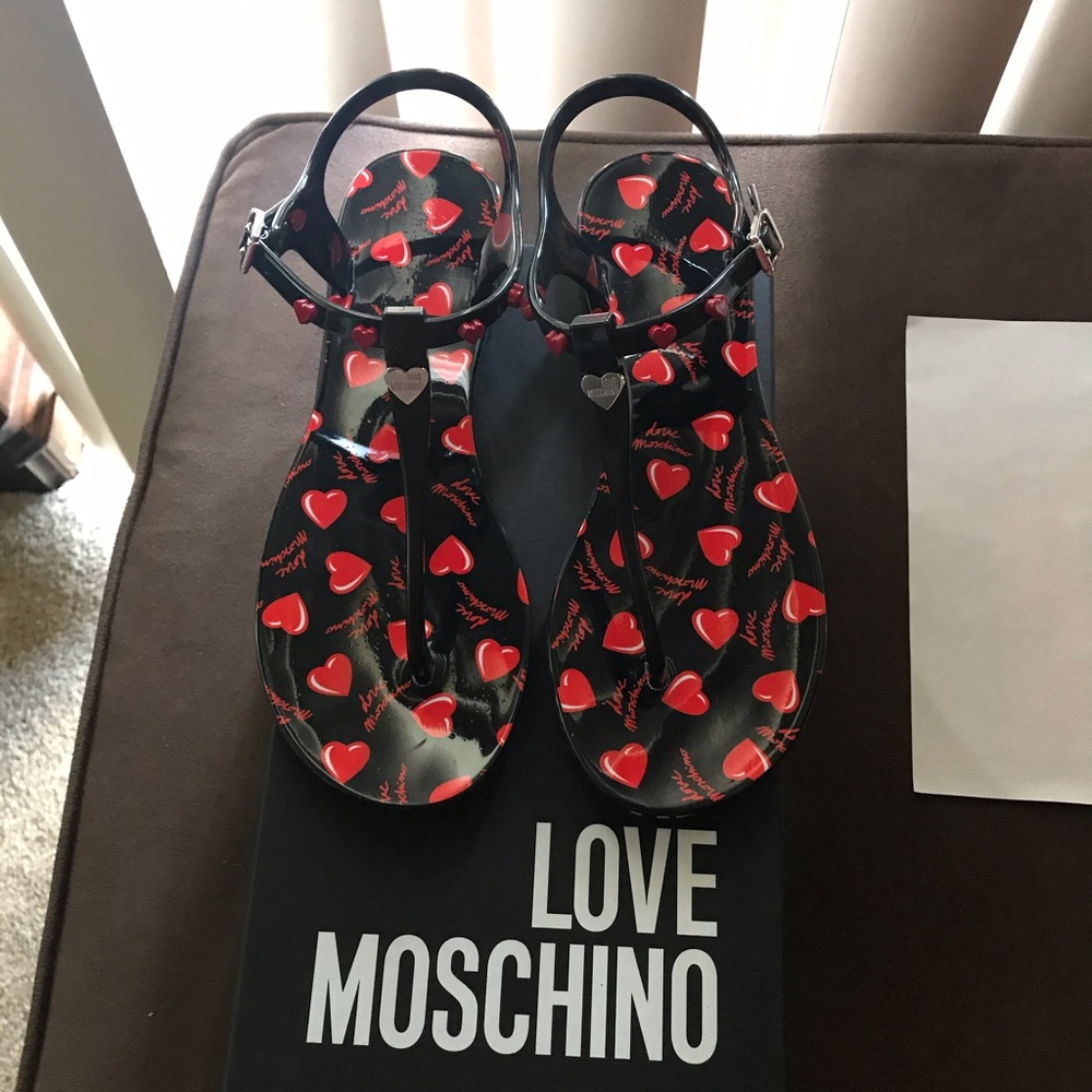 Moschino jelly sandals